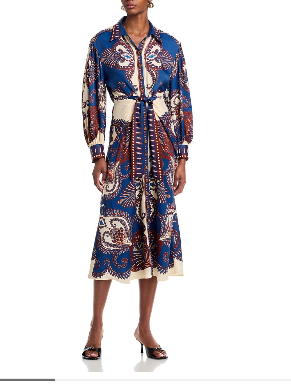 NWT Farm Rio Arabesque Scarf Midi dress size small vacation resortwear dress